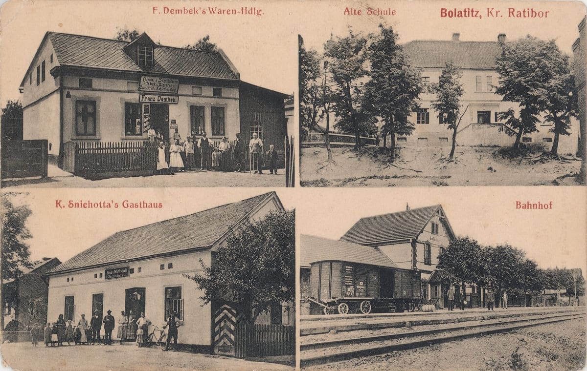 Historische Postkarten-Ansicht aus Bolatitz