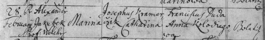 Abbildung Kirchenbuch-Eintrag