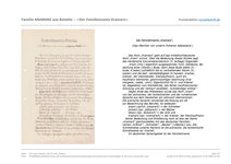 Artur hat über 7 Seiten alles zum Namen unserer Familie zusammengetragen (Original mit Transkription).